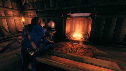Valheim Resting near campfire