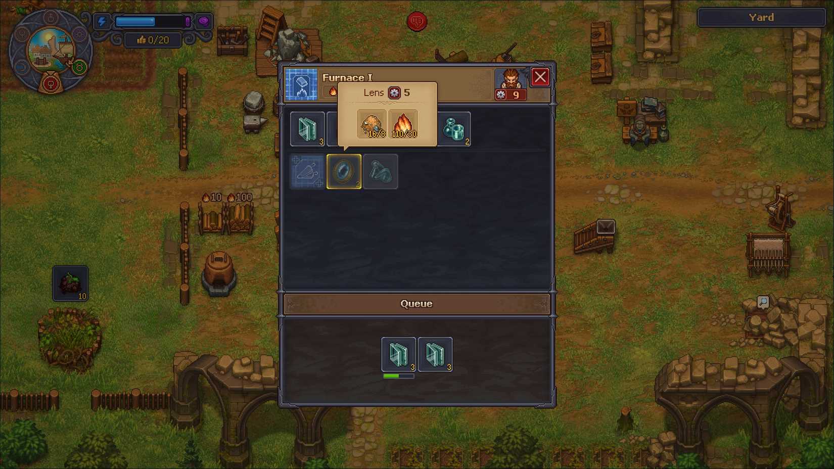 Graveyard Keeper 2 Lens crafting recipe