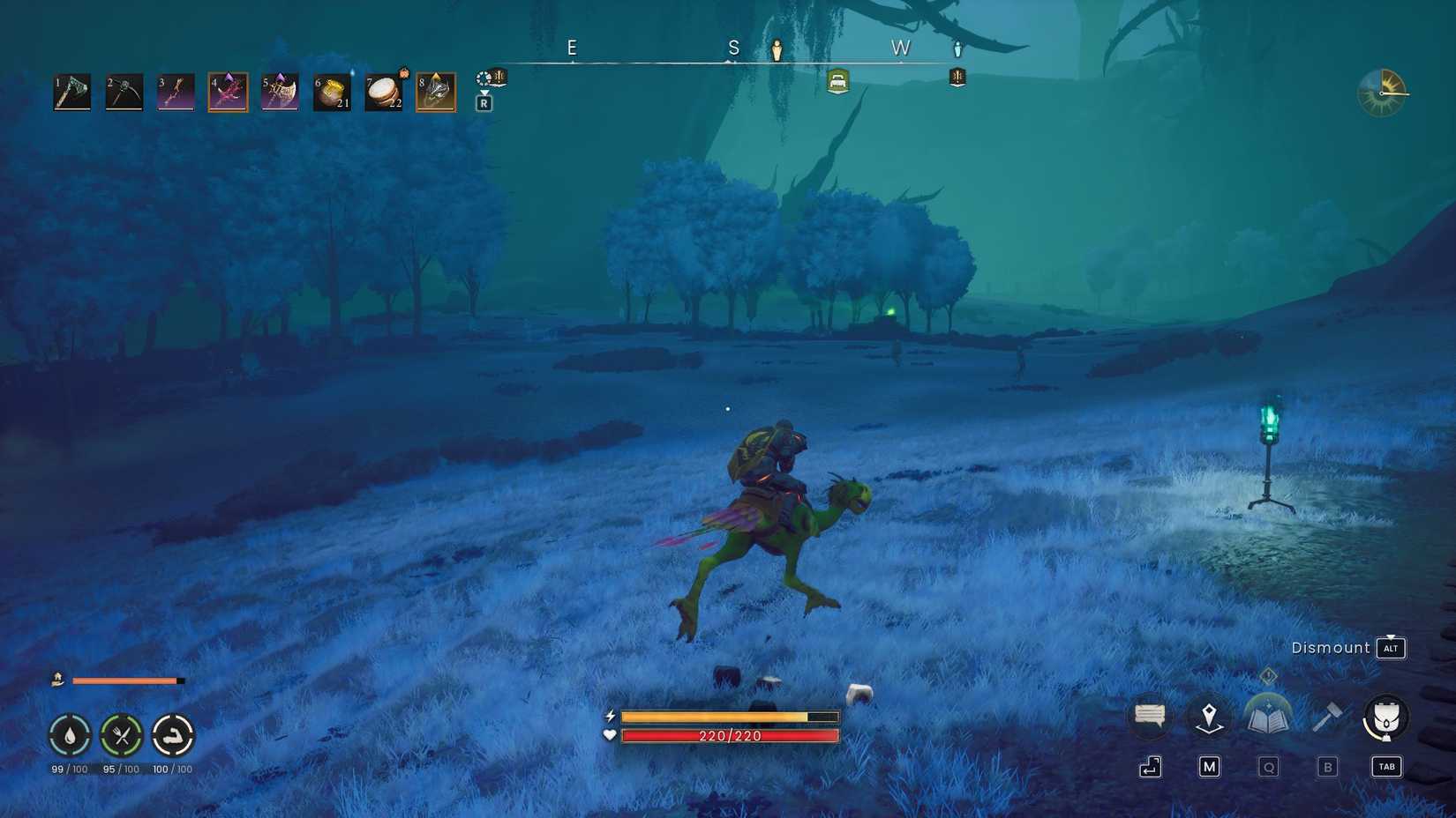 Runescape Dragonwilds riding a terror bird