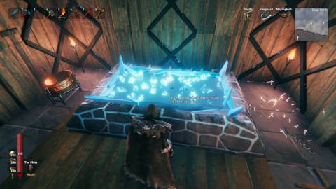 Valheim Frost Foundry in operation