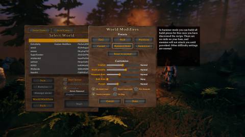Valheim Hammer Mode toggle