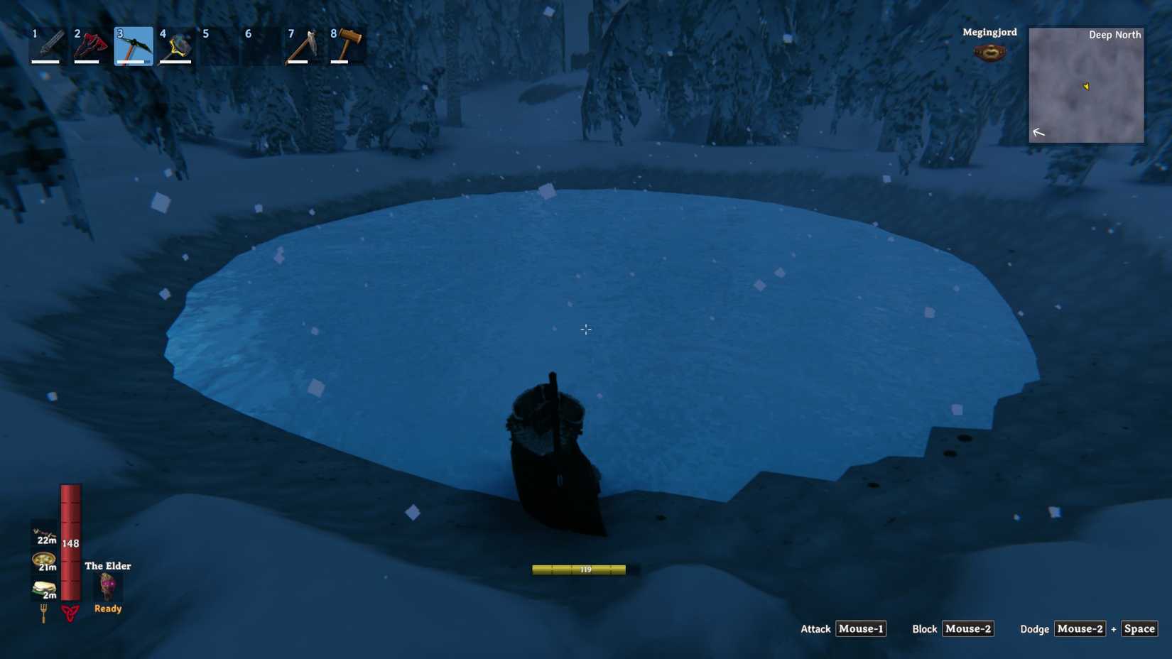 Valheim Deep North frozen pond