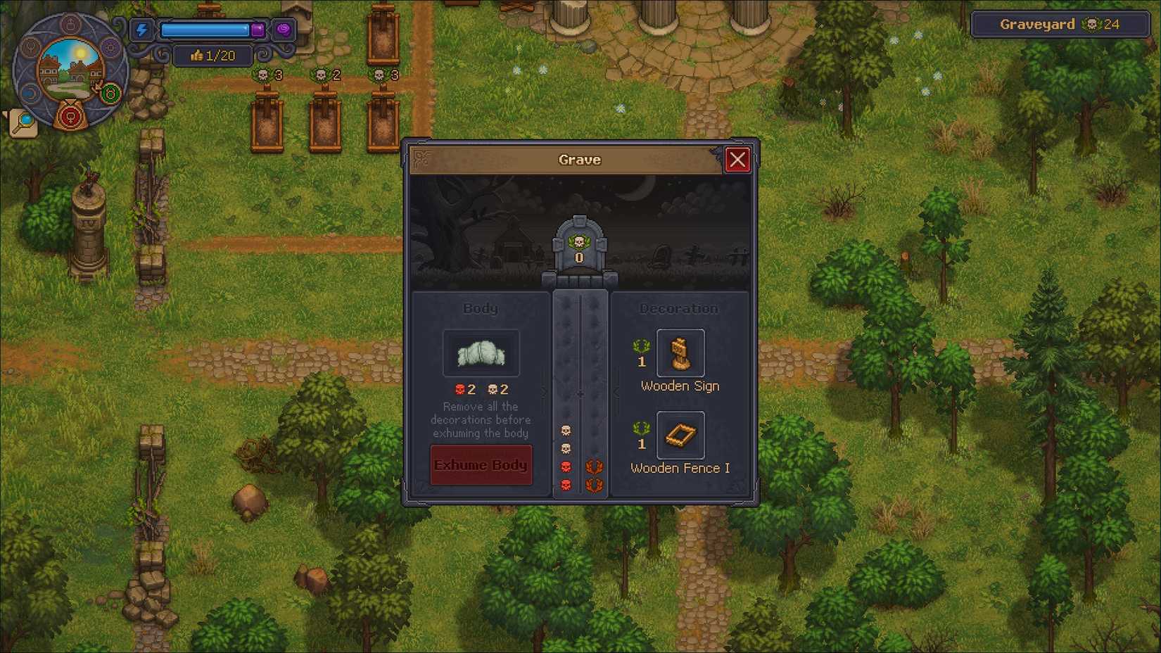 Graveyard Keeper 2 grave screen