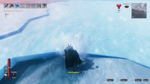 Valheim mining Ice in Deep North