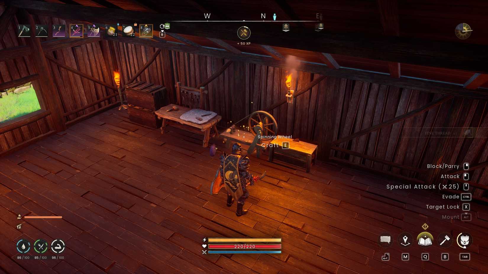 Runescape Dragonwilds Fine Thread from Spinning Wheel