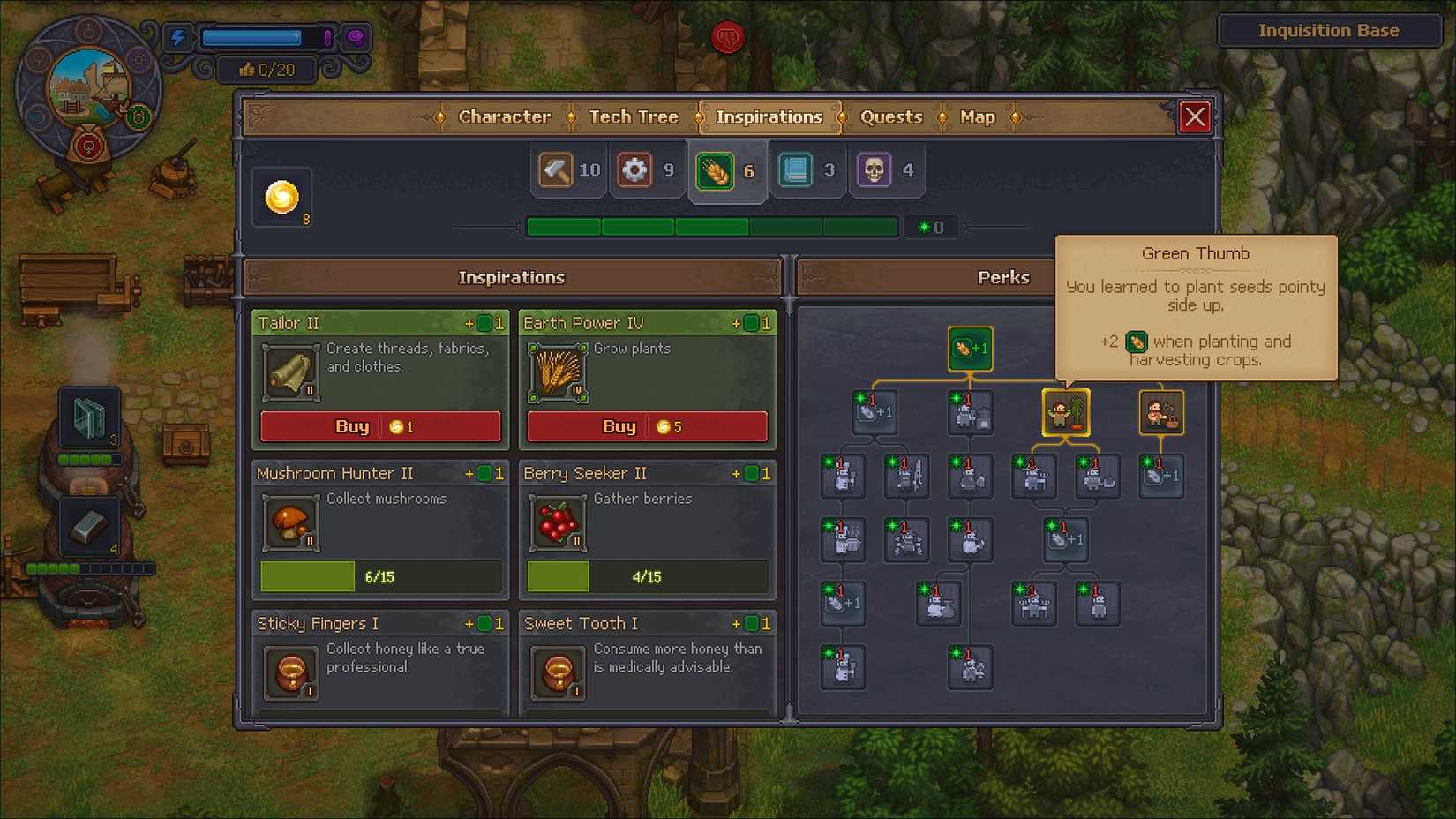 Graveyard Keeper 2 Green Thumb perk