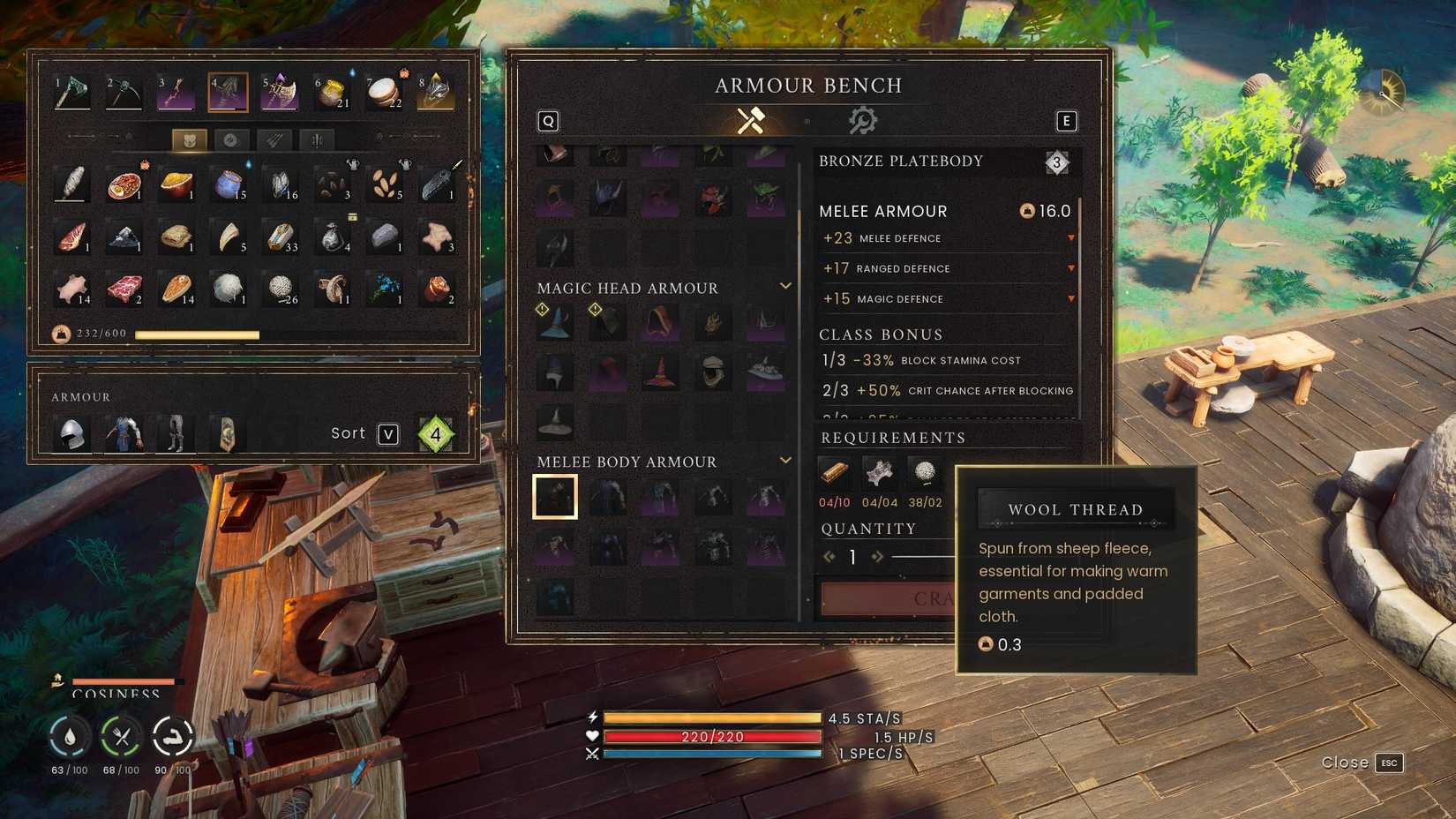 Runescape Dragonwilds Bronze Platebody recipe