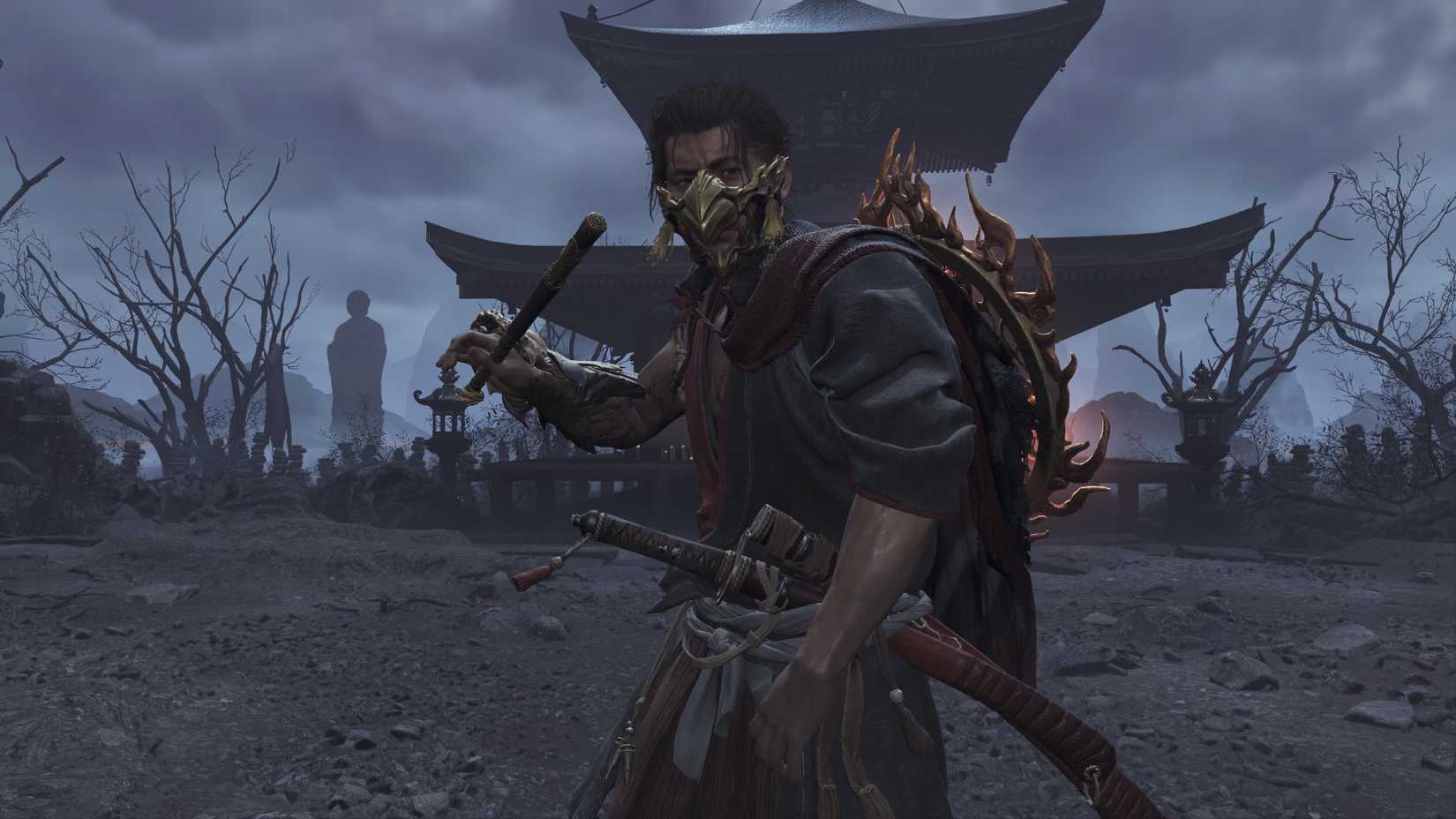 Onimusha Way of the Sword Firebird Flute ready stance