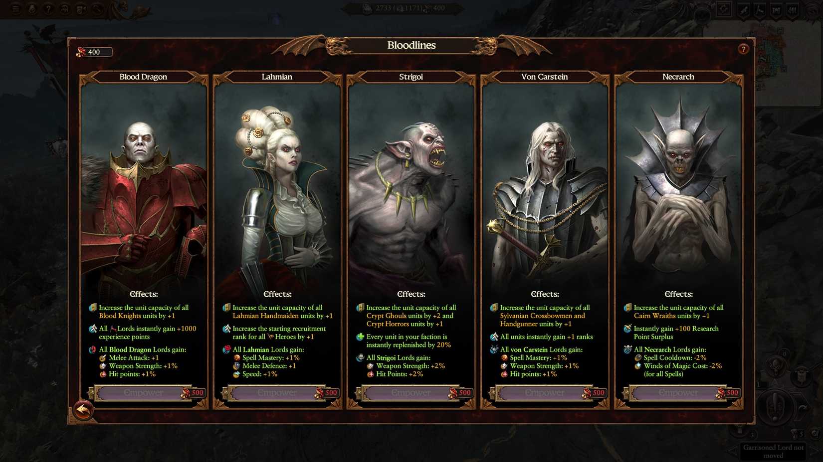 Total War: Warhammer 3 Vampire Counts Bloodlines