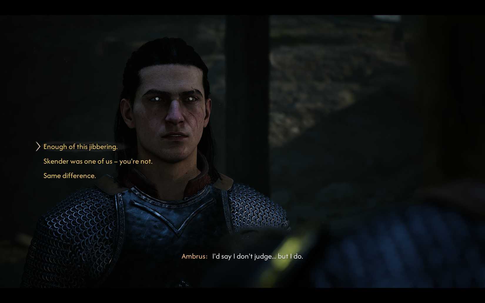 Blood of Dawnwalker dialogue with Ambrus
