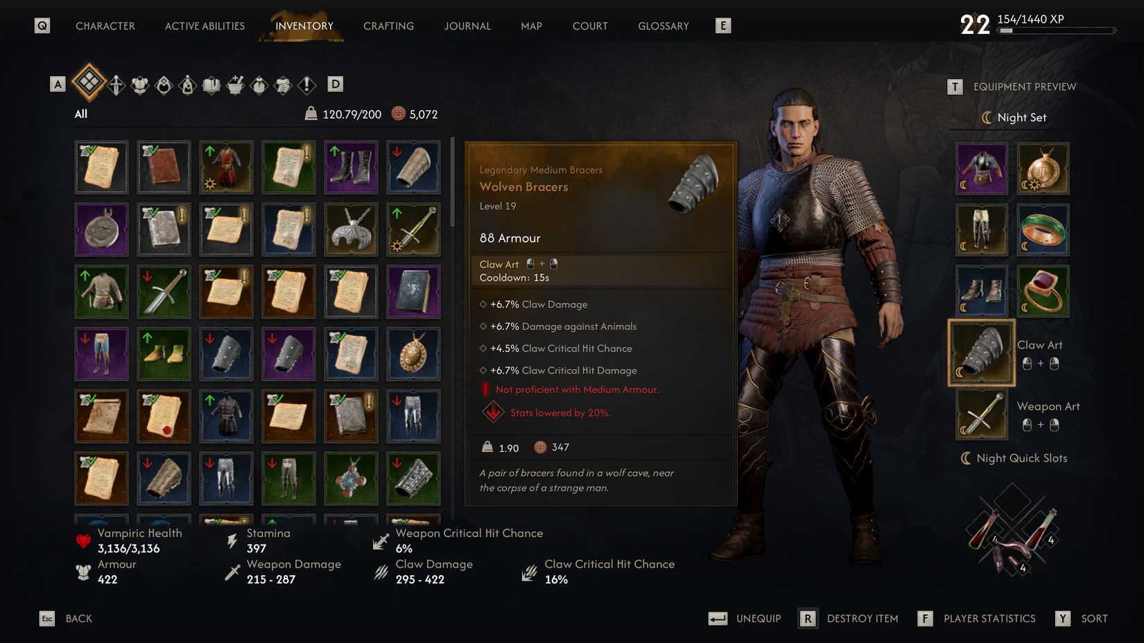 Blood of Dawnwalker Wolven Bracers