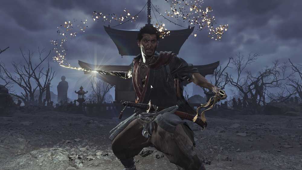Postura de Still Water em Onimusha: Way of the Sword