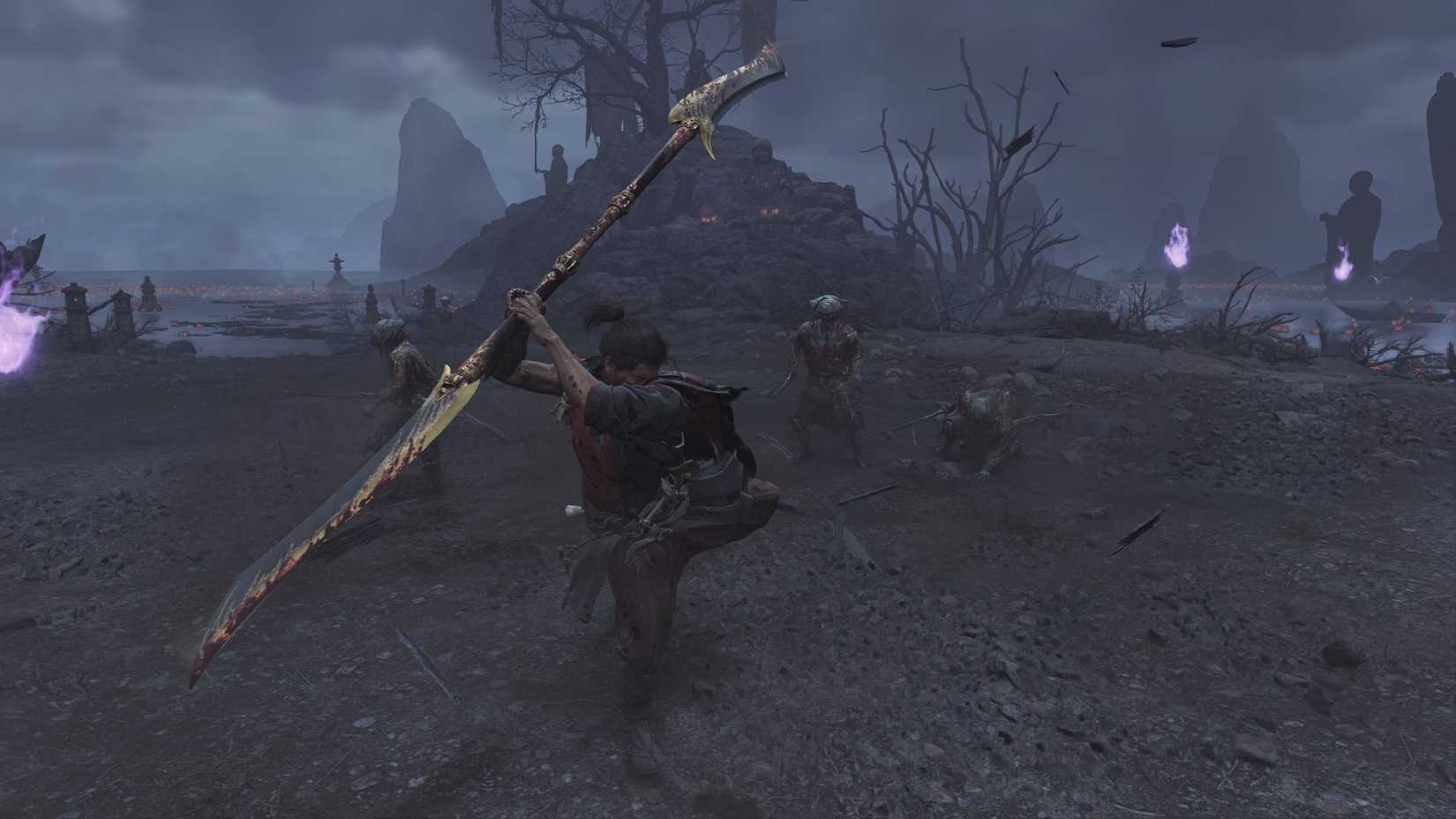Onimusha Way of the Sword Wind Whipper attack