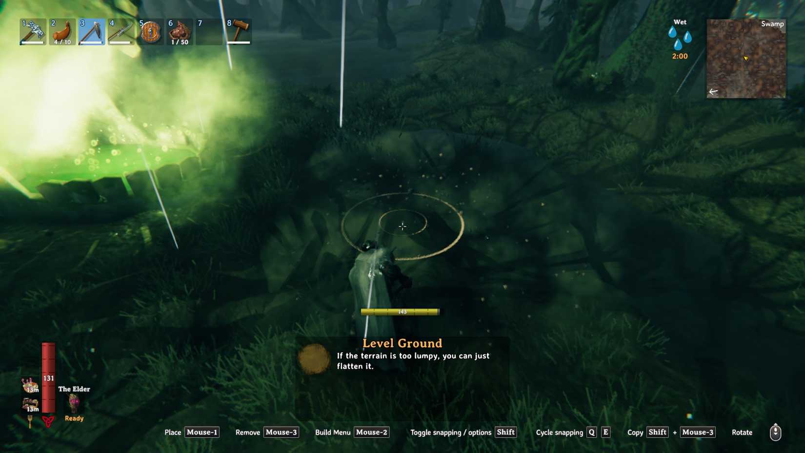 Valheim Leveling Bonemass arena