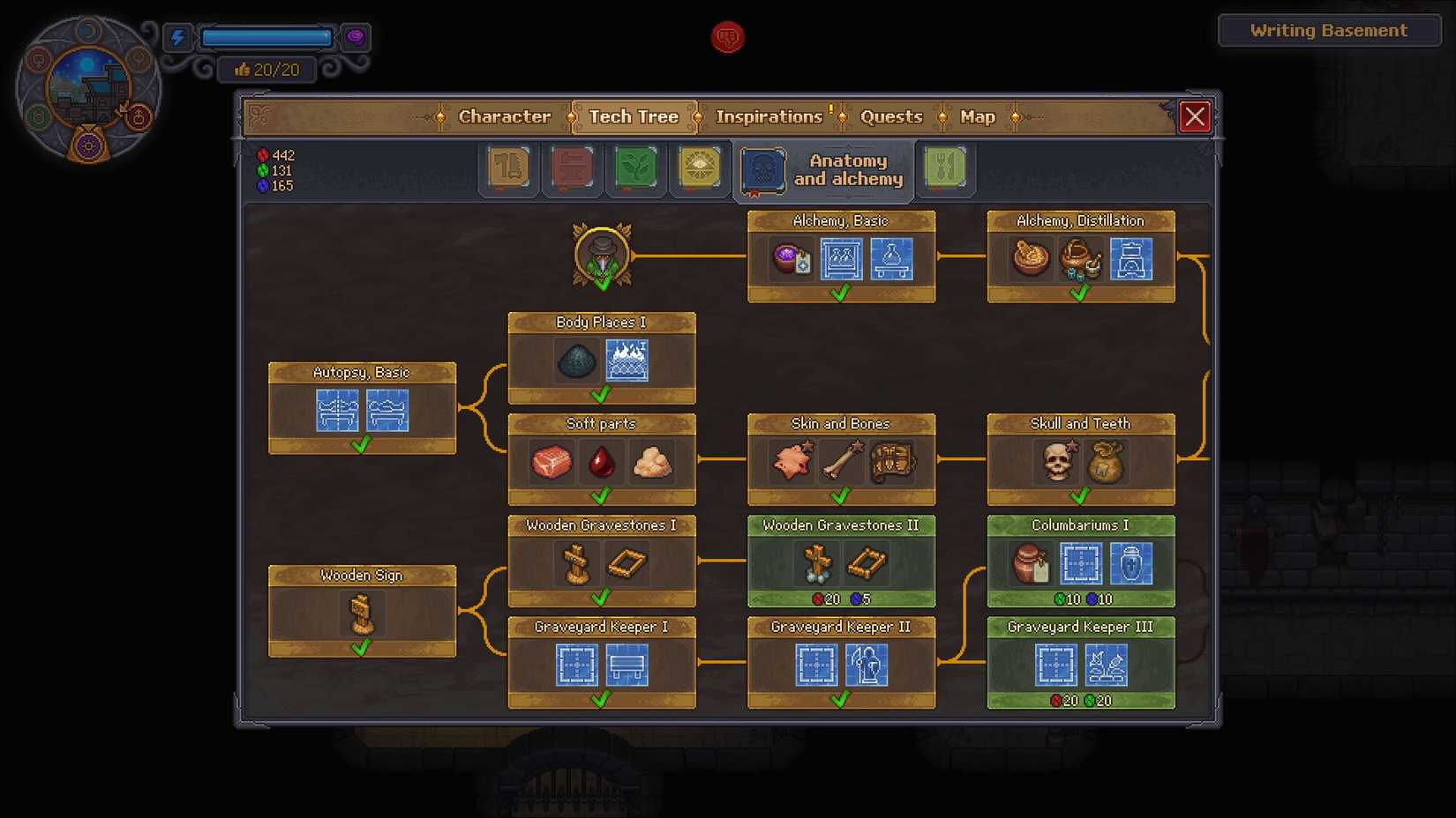 Graveyard Keeper 2 Tech Tree