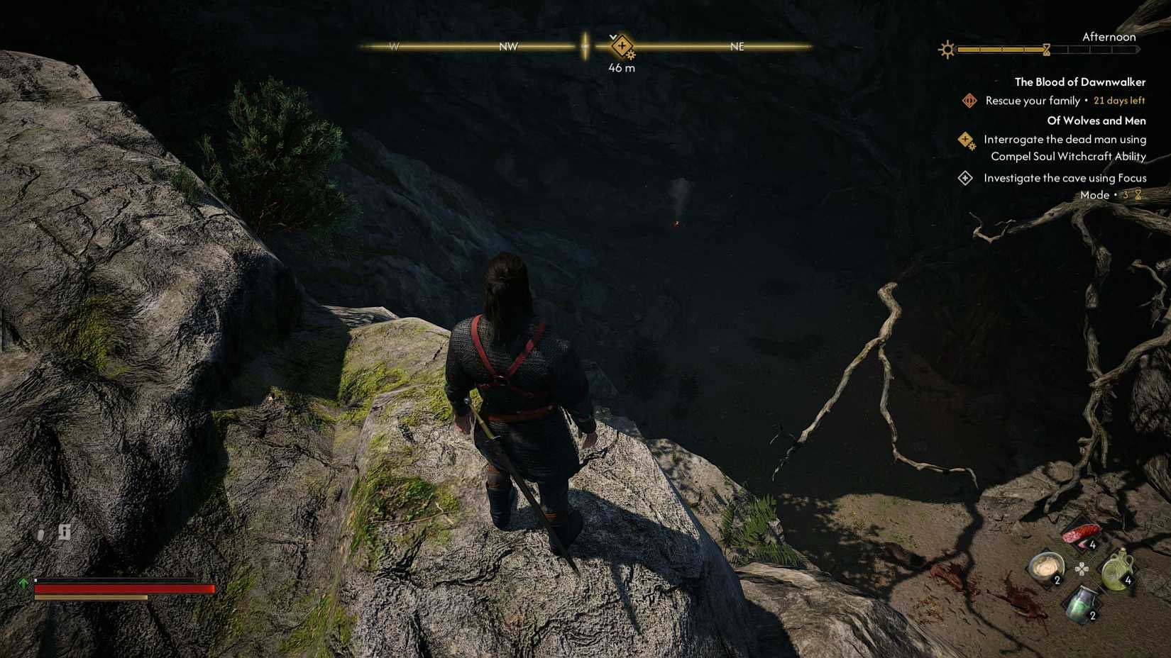 Blood of Dawnwalker Wolven Bracers cave