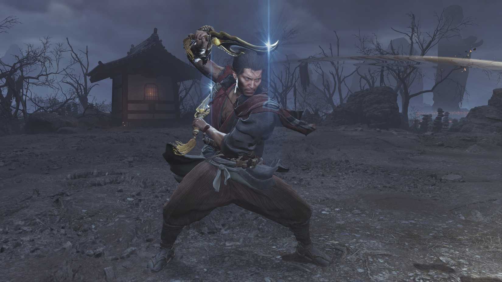 Onimusha Way of the Sword Two Celestials combat stance