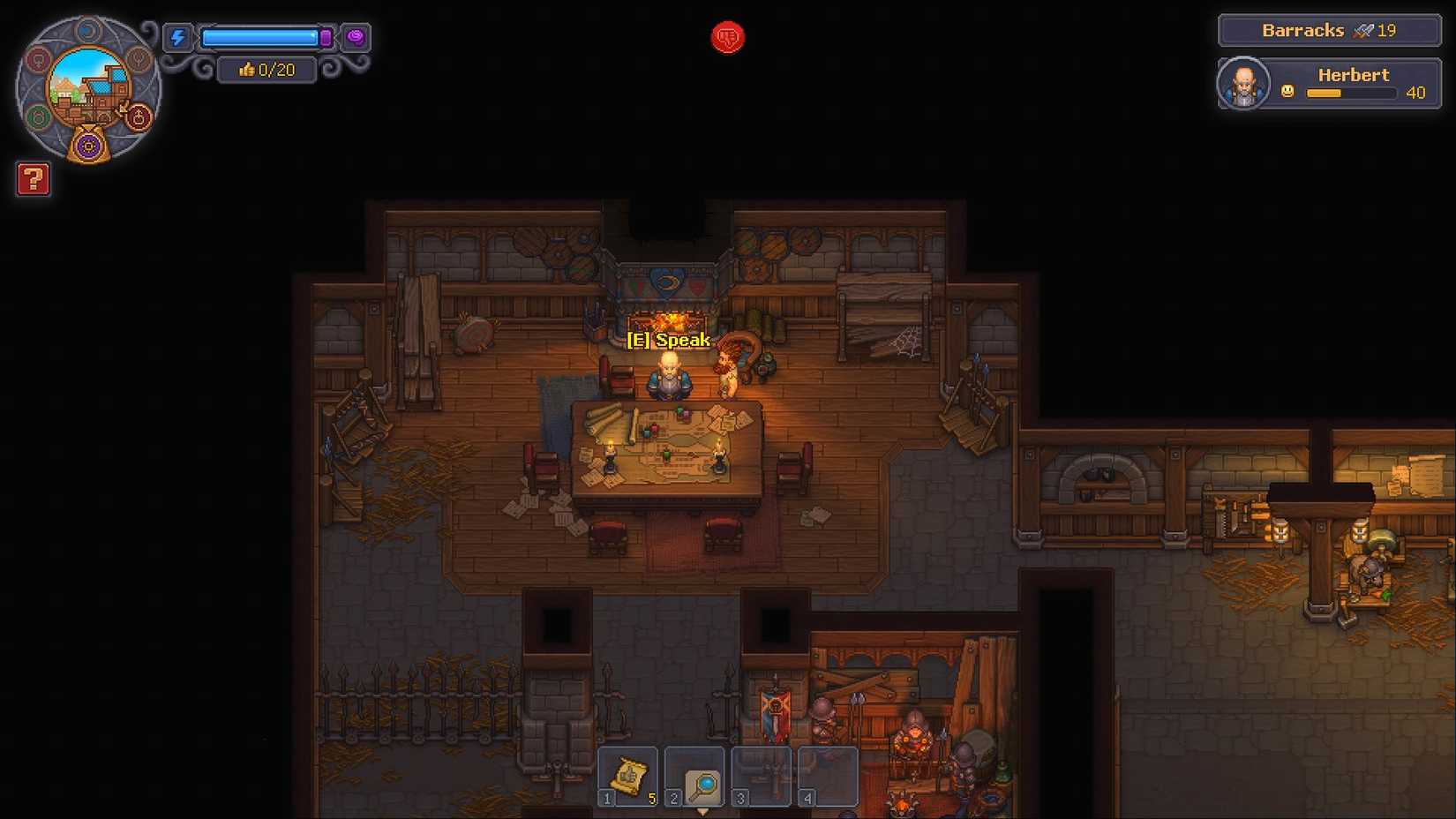 Graveyard Keeper 2 Herbert in the barracks