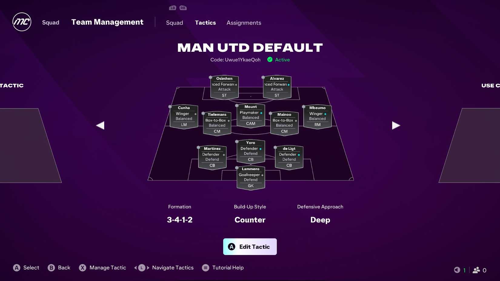 3-4-1-2 Formation - FC 27