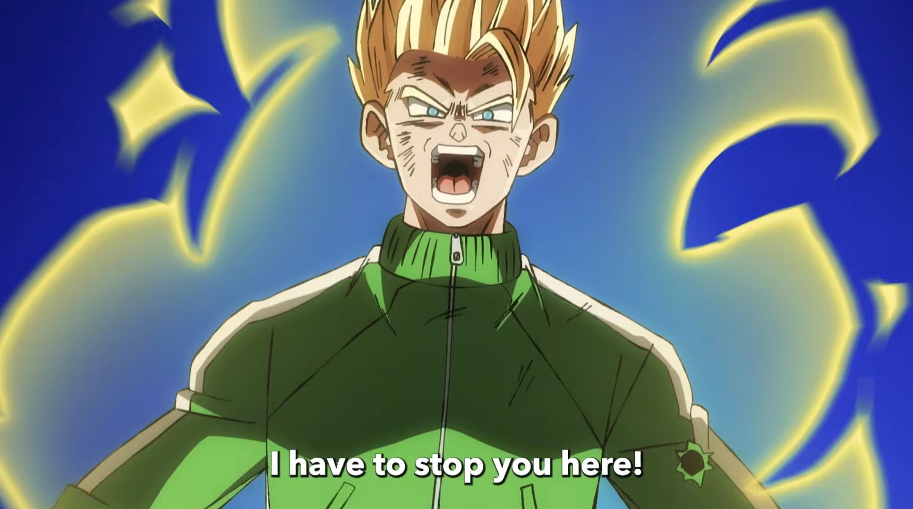 Super Saiyan Gohan in Dragon Ball Super: Beerus