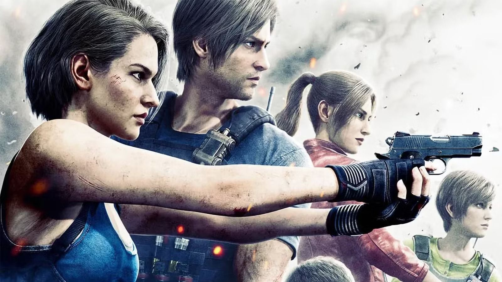 Jill, Leon, Claire, and Rebecca