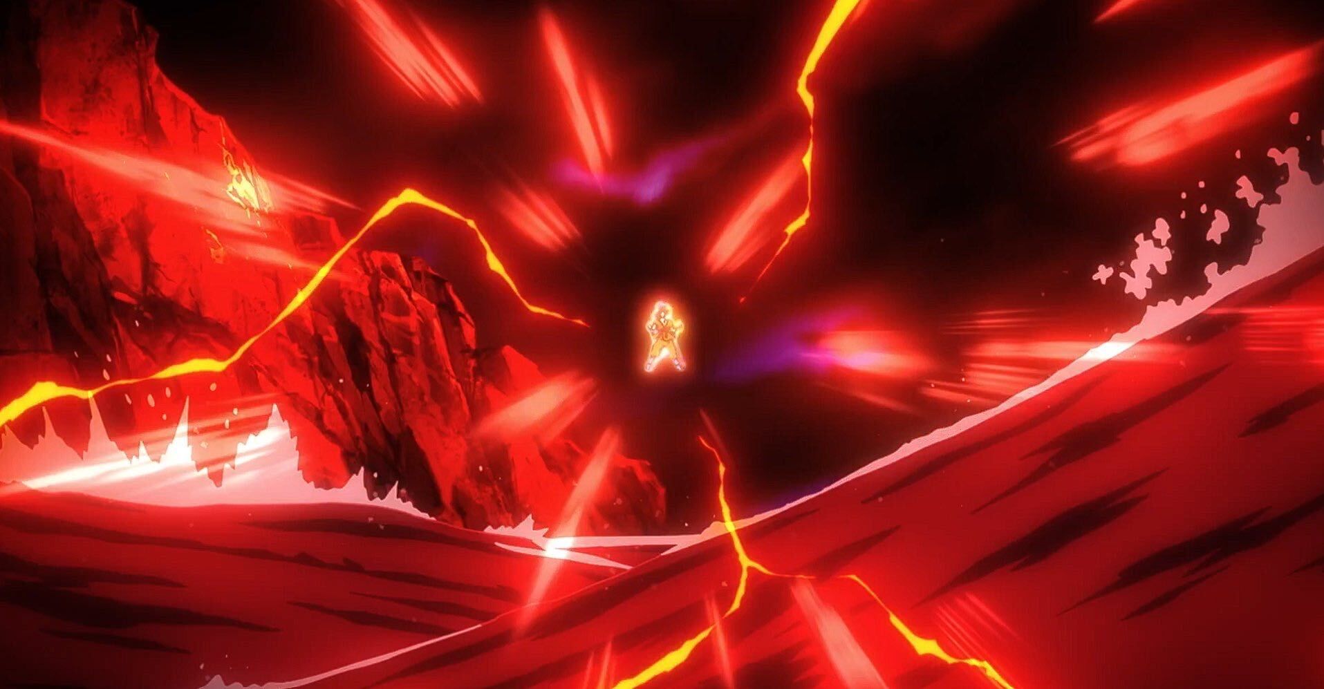 Goku powering up VS Frieza in Dragon Ball Super: Beerus