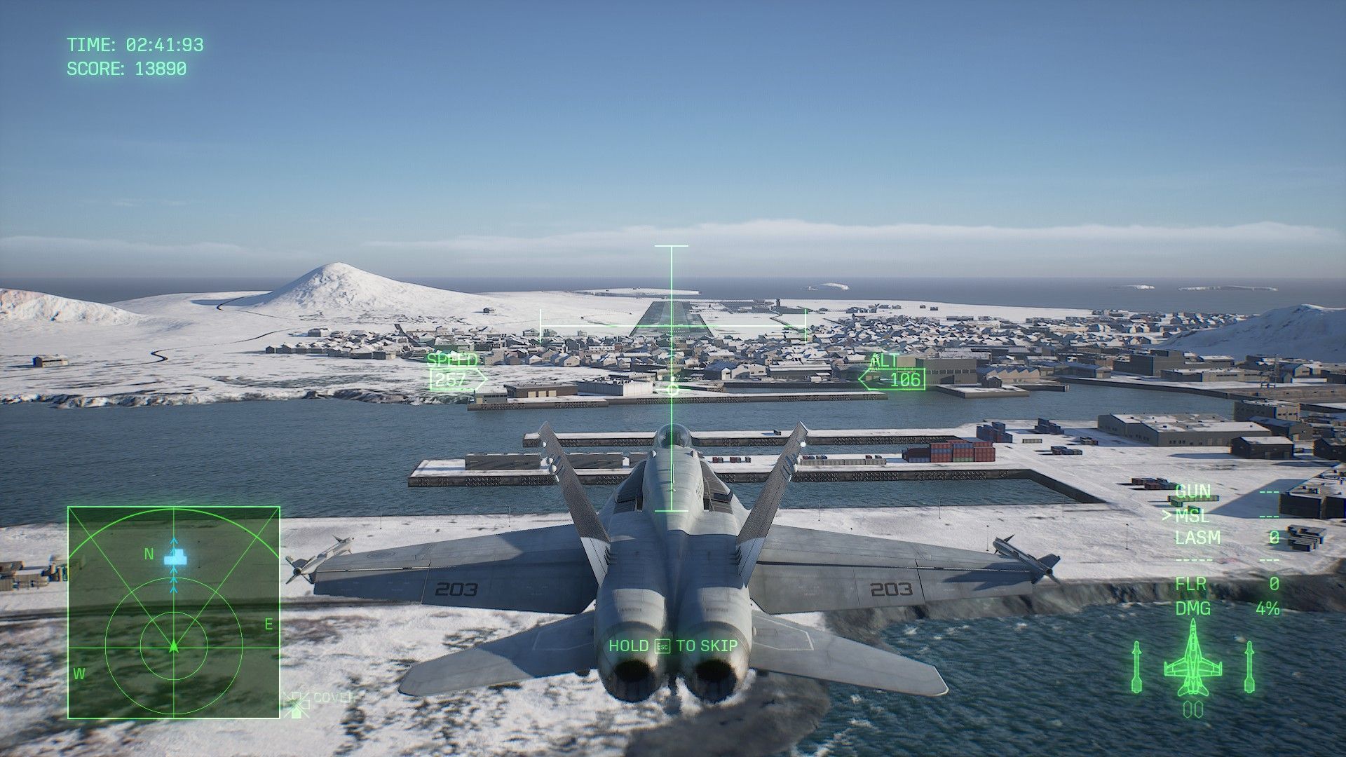 Ace Combat 8 Landing in airfield (1)