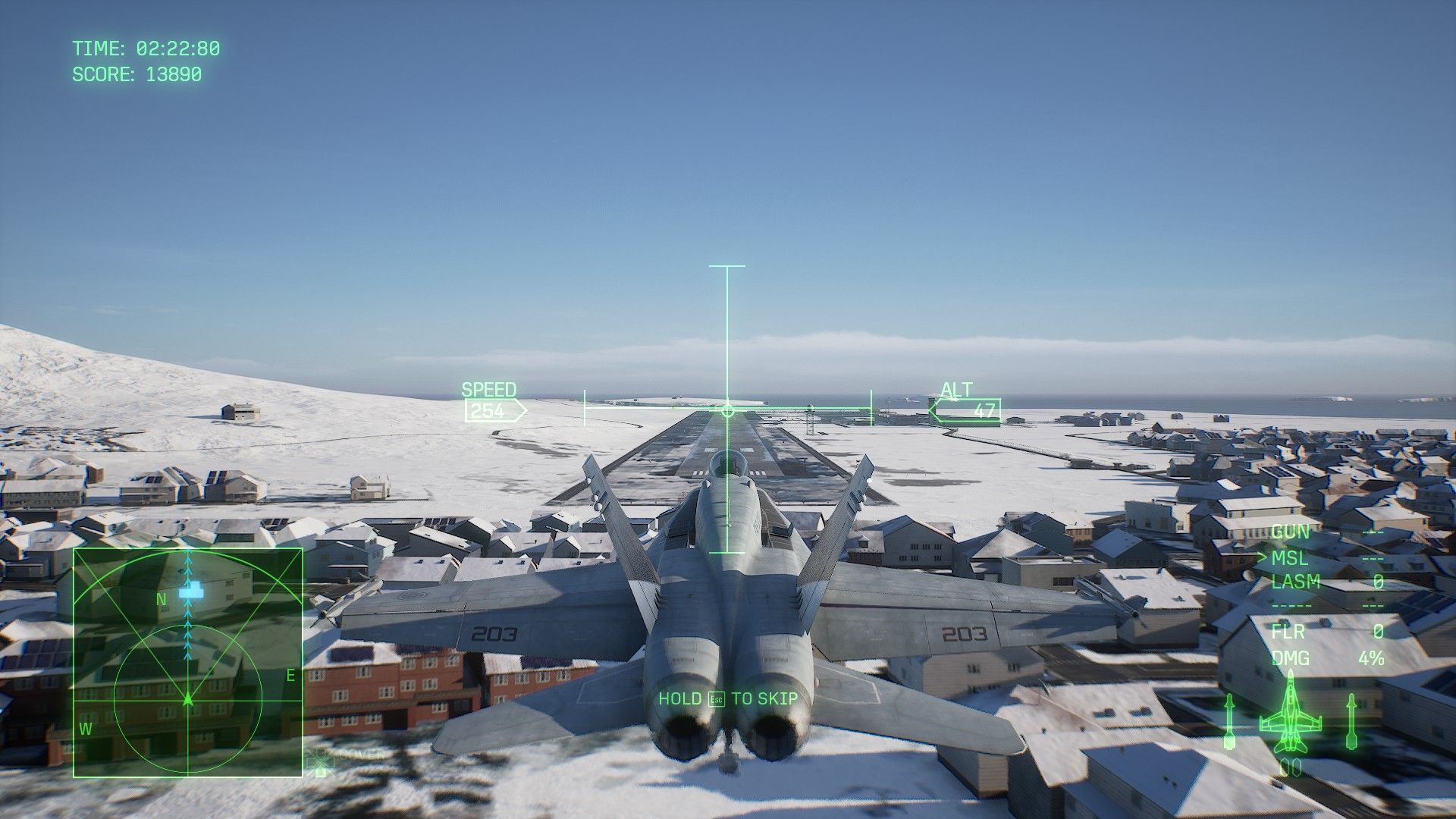 Ace Combat 8 Landing in airfield (2)