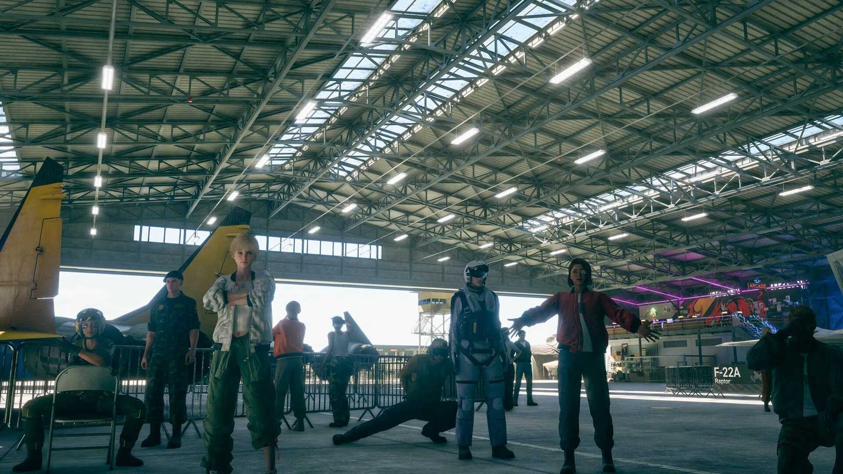 Ace Combat 8 Wings of Theve Hangar