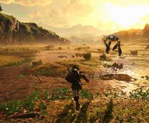 Zelda: Ocarina of Time Buktikan Tak Butuh Open World ala Breath of the Wild untuk Terasa Lebih Luas 10 Adult Link running through Hyrule Field at twilight in the Ocarina of Time remake on Switch 2