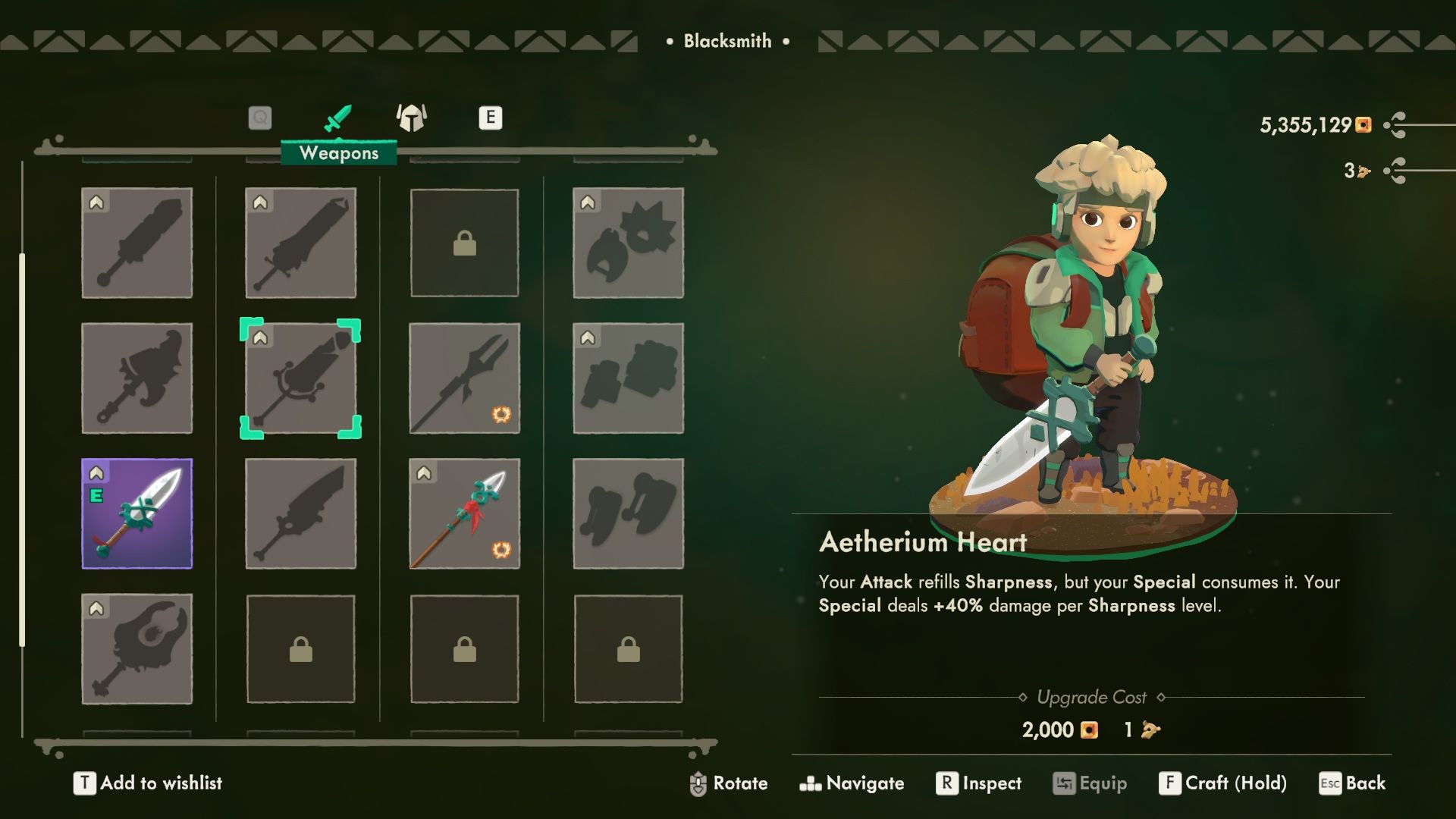 Aetherium Heart Requirements - Moonlighter 2