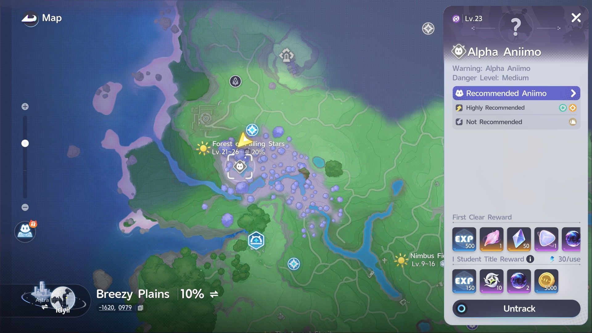 Alpha Aniimo Stellarys Location