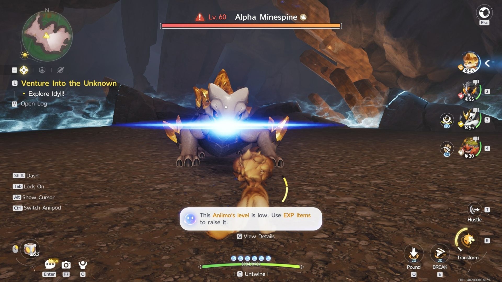 Aniimo Alpha Minespine Location