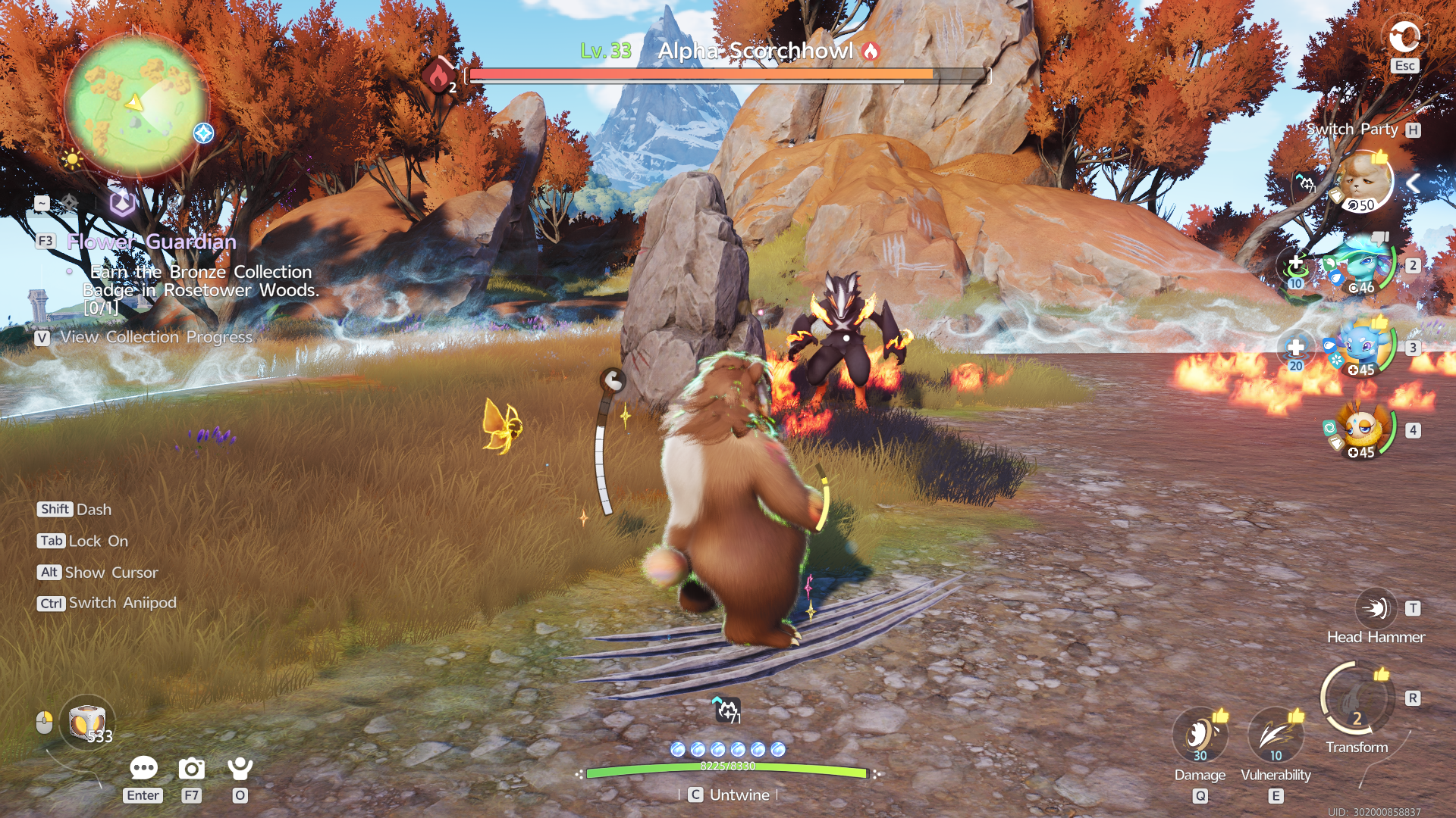 alpha scorchhowl fight