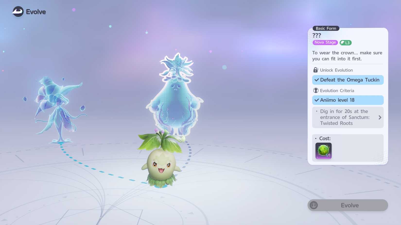 Aniimo Branching Evolutions
