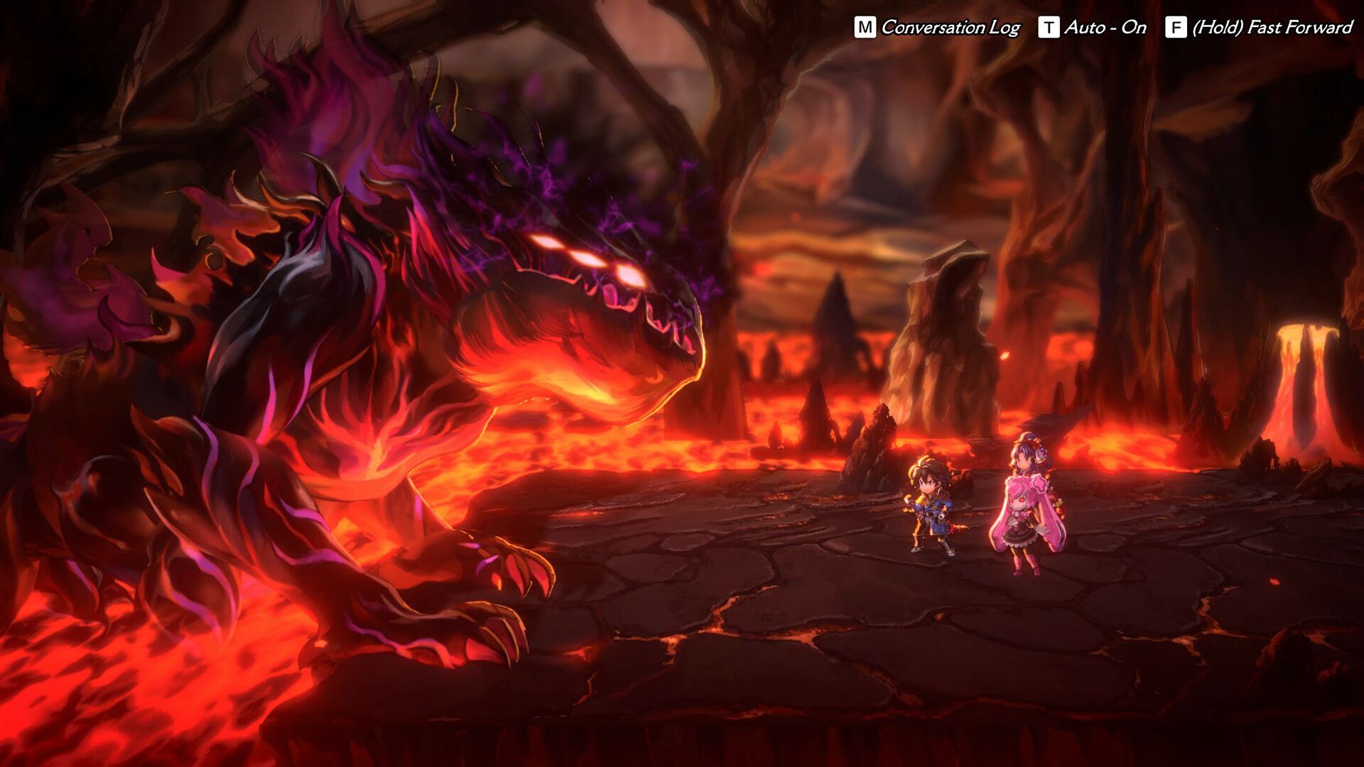 another eden begins lava level fighting enemy