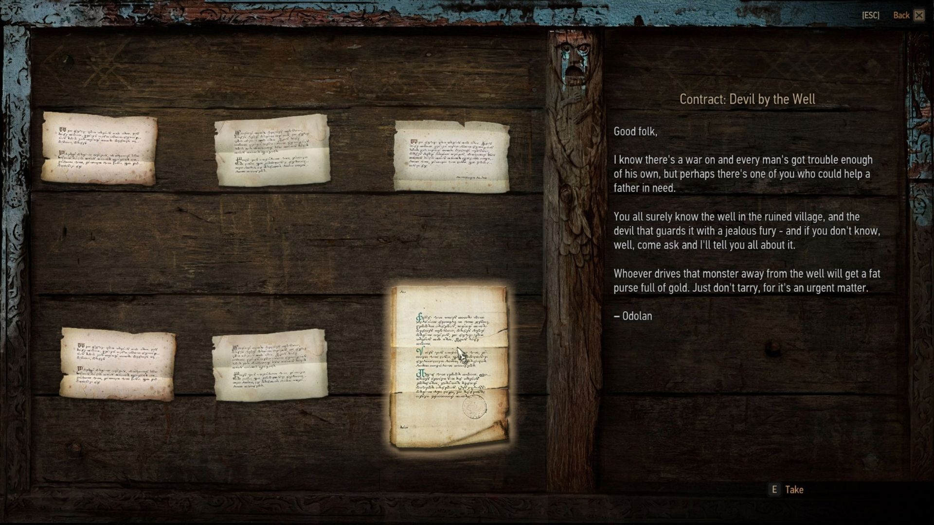 Ask Odolan About the Contract witcher 3 devil by the well contract (2)