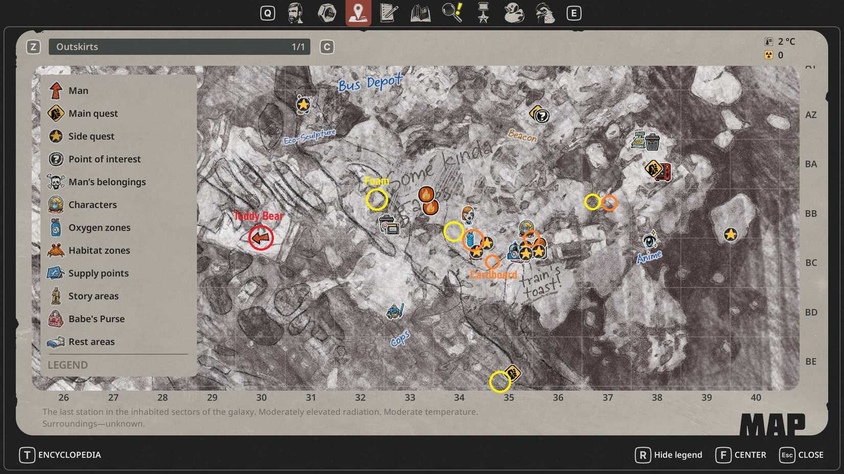 Bear Foam Cardboard locations - Breathedge 2
