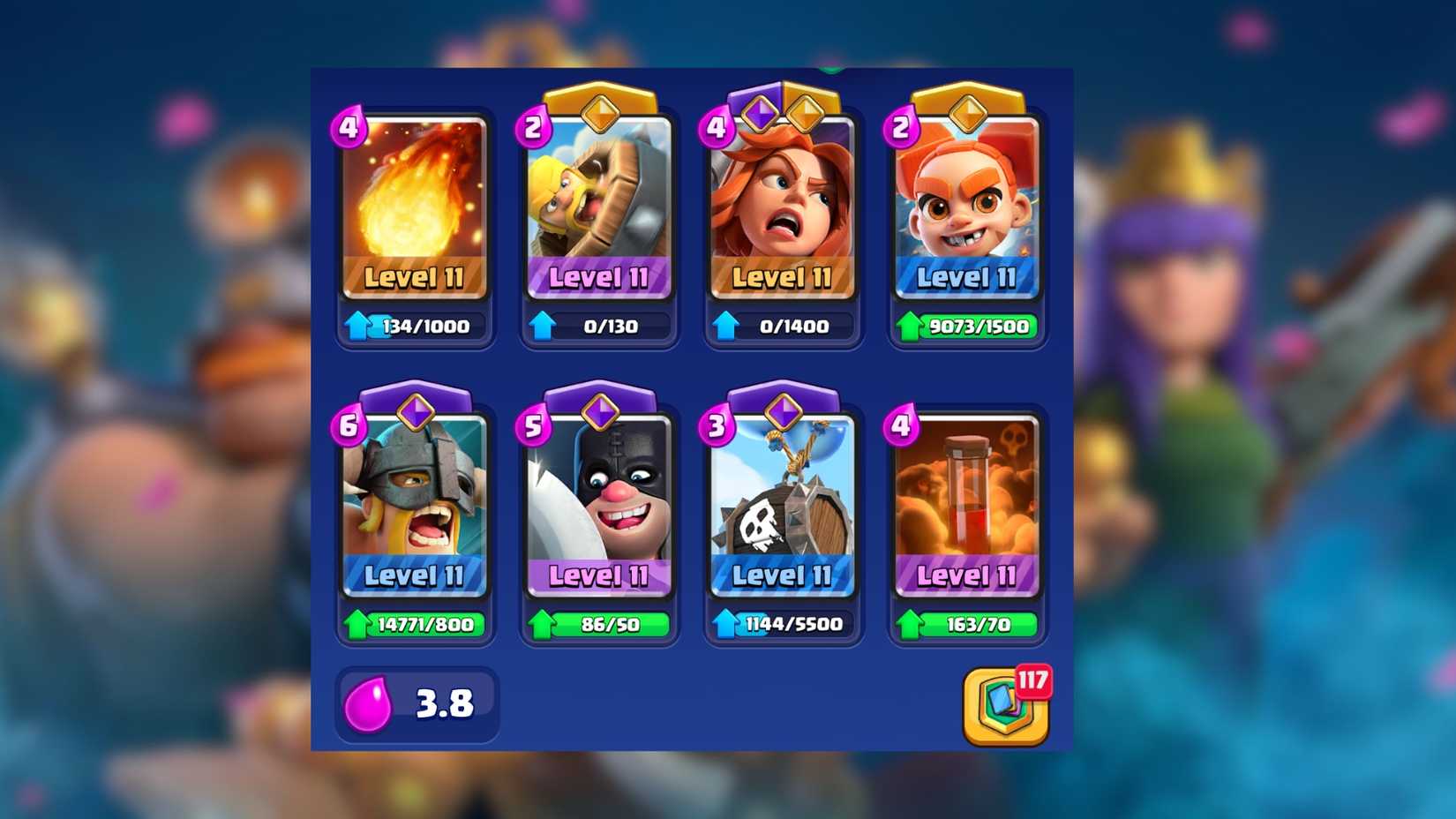 best deck for the new secret chaos badge emote clash royale
