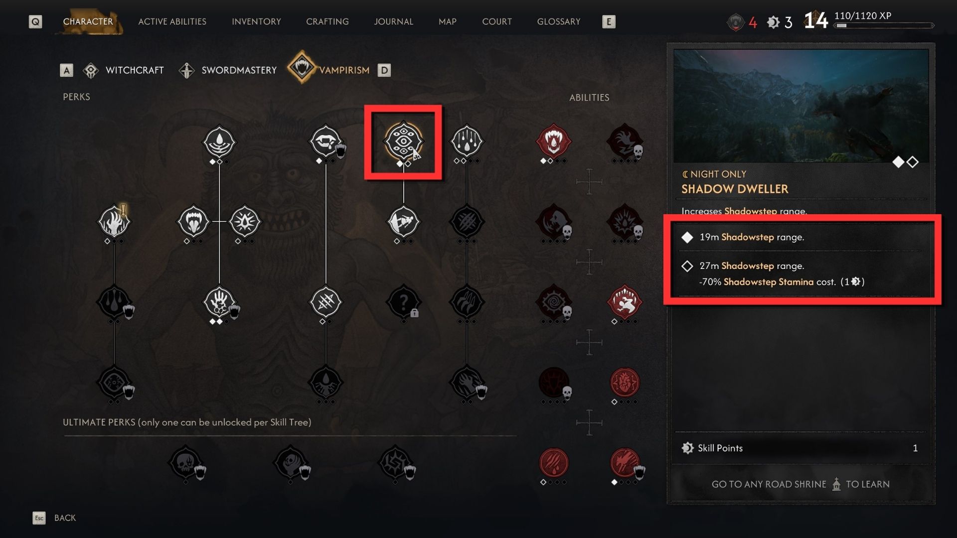 Better Shadowstep mod the blood of dawnwalker (2)