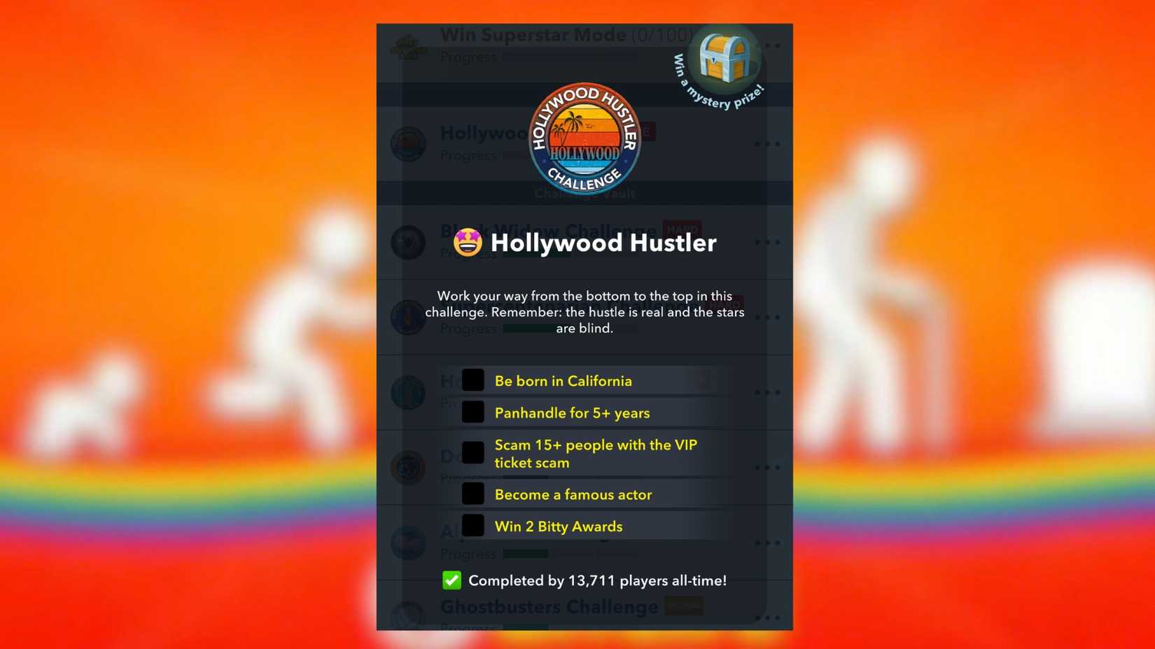 bitlife hollywood hustler challenge