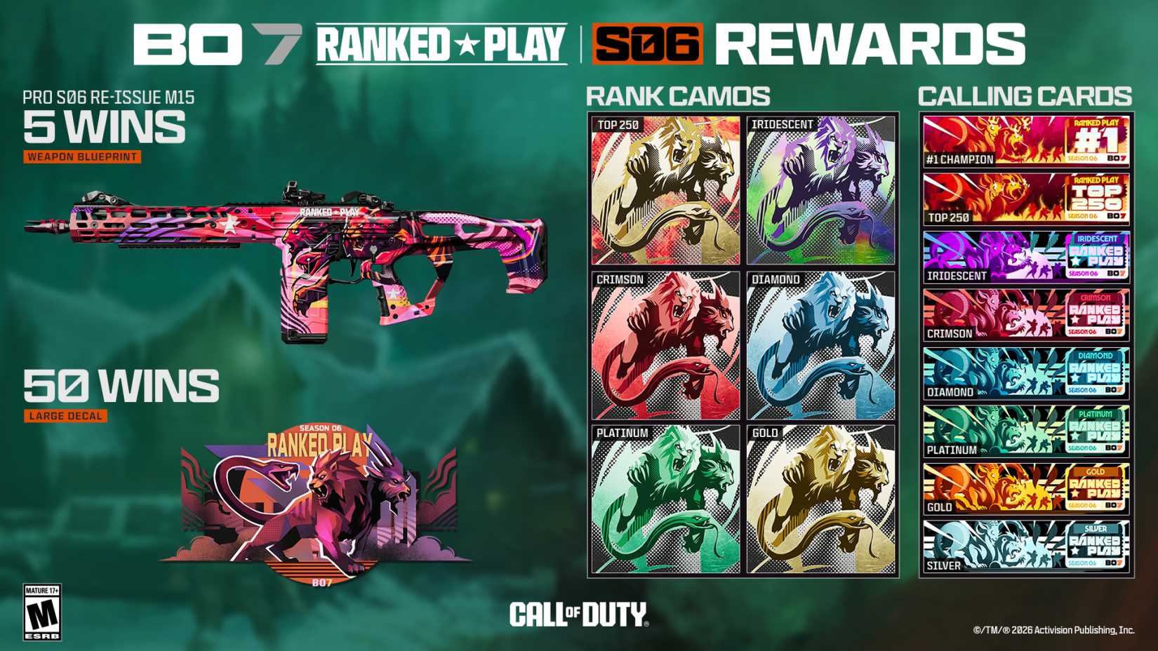 Black Ops 7 Ranked Play Season 6 Rewards