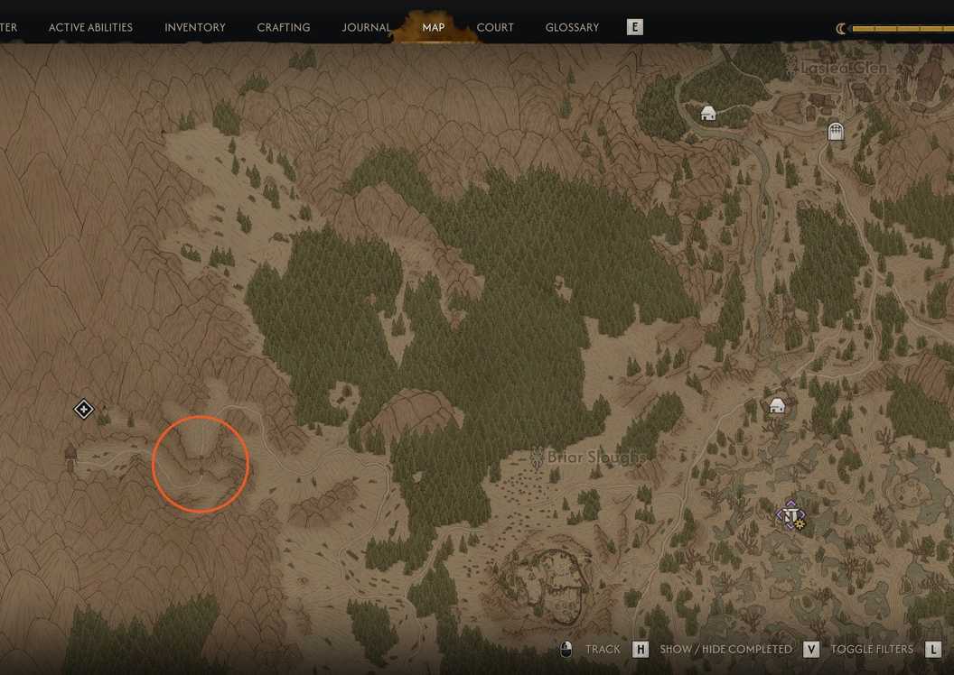 Senjata Terbaik yang Wajib Didapatkan di Awal Permainan Blood of Dawnwalker 17 Blood of Dawnwalker Durandal map location