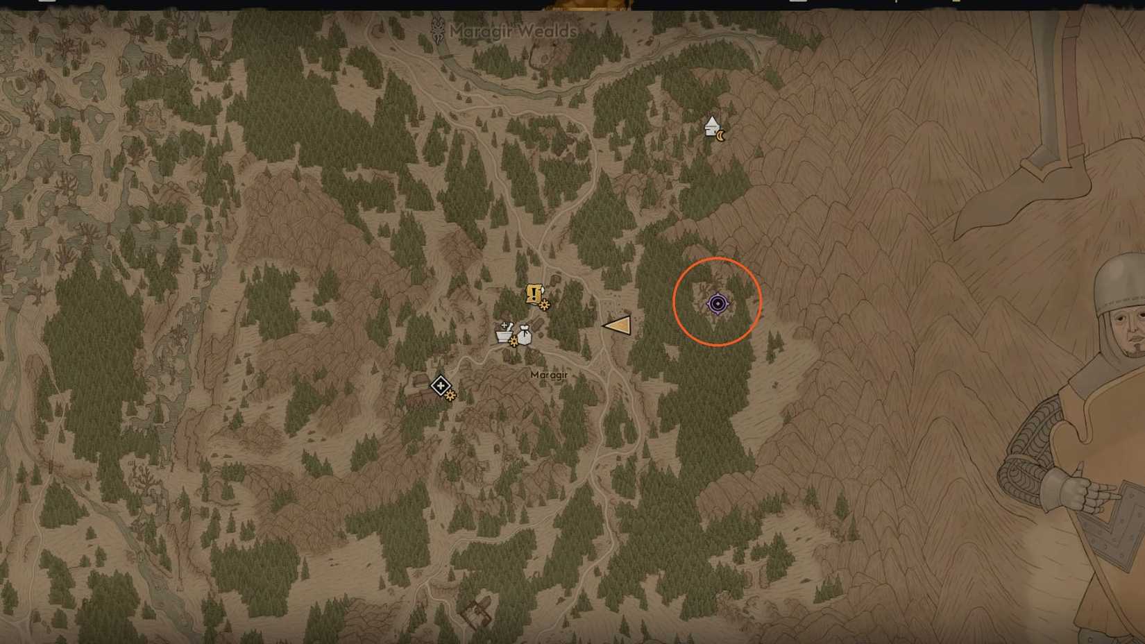 Blood of Dawnwalker Maragir Ancient Circle map location