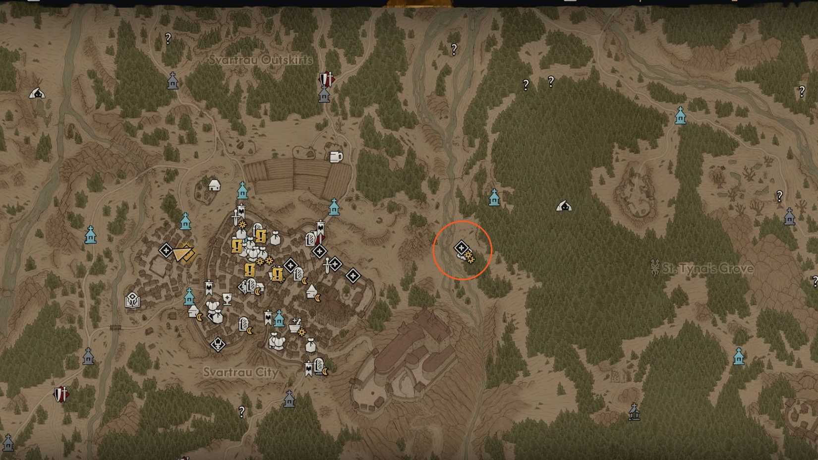 Blood of Dawnwalker River Massacre Site map location