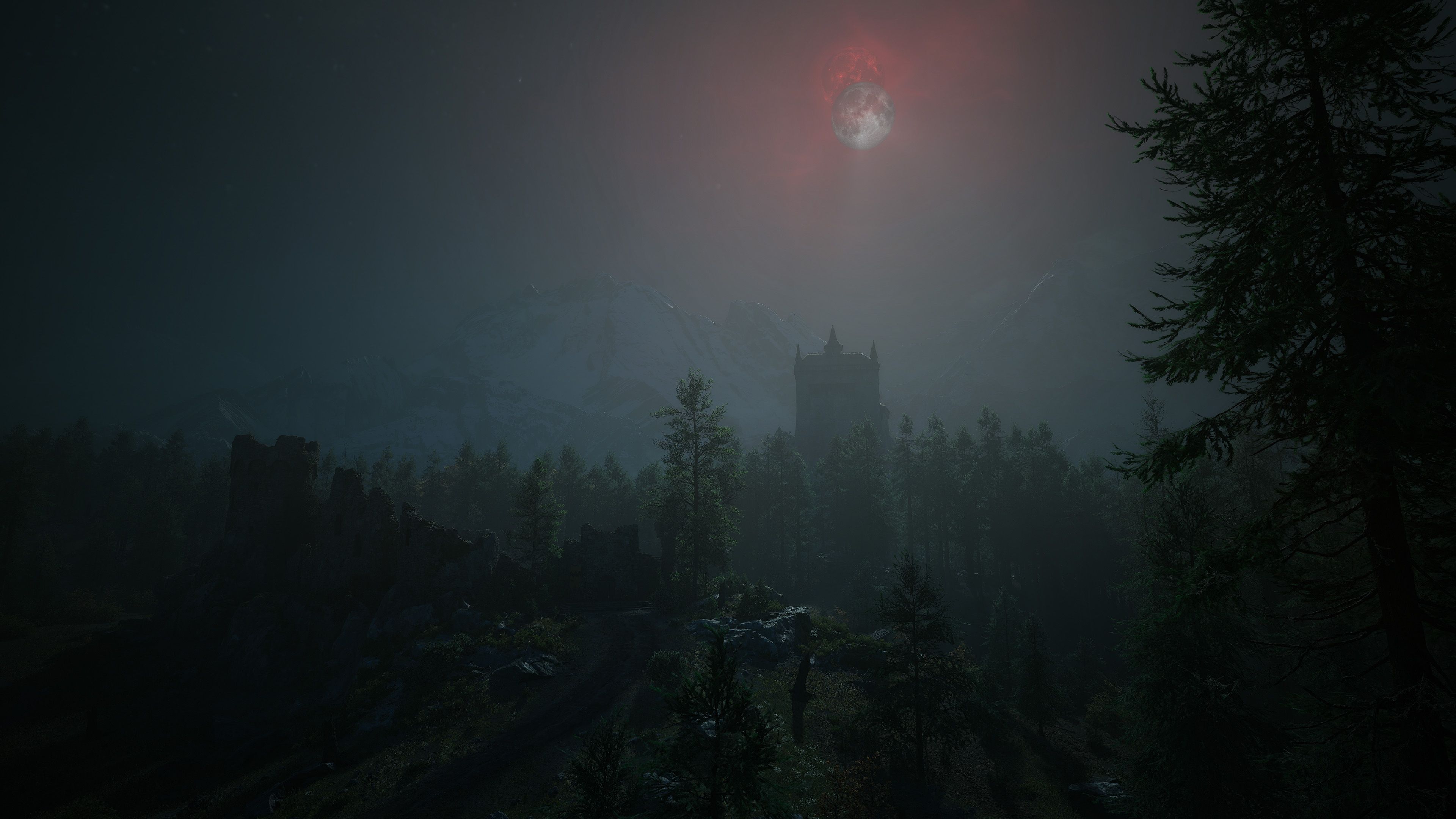 Blood of the Dawnwalker landscape night