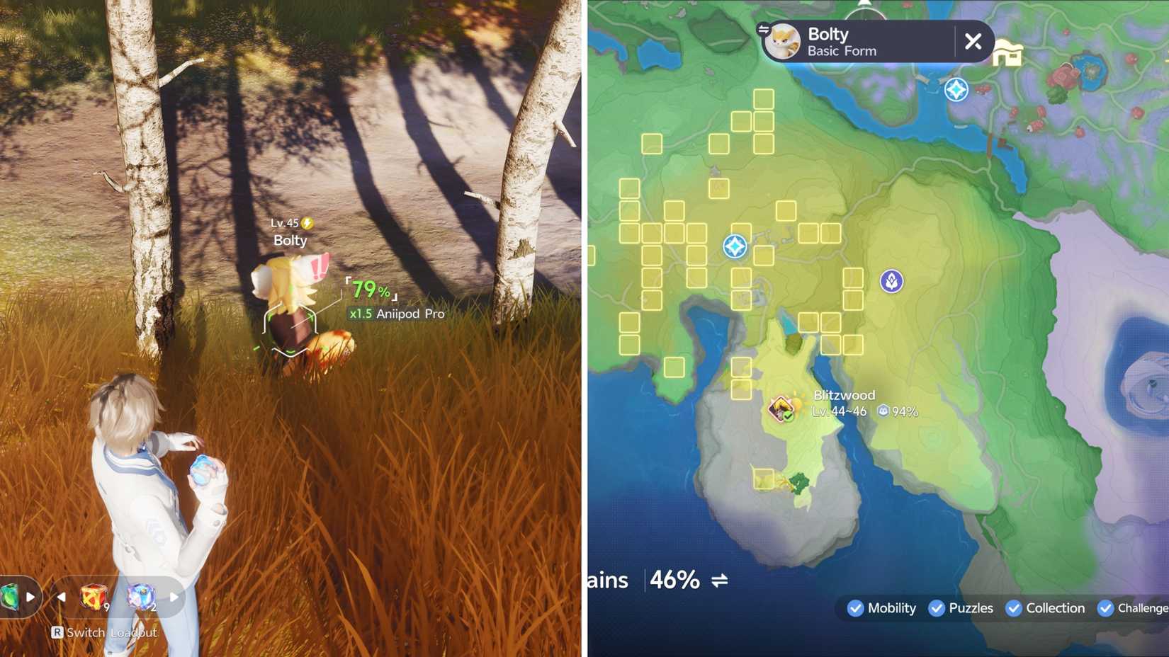 bolty aniimo Blitzwood location