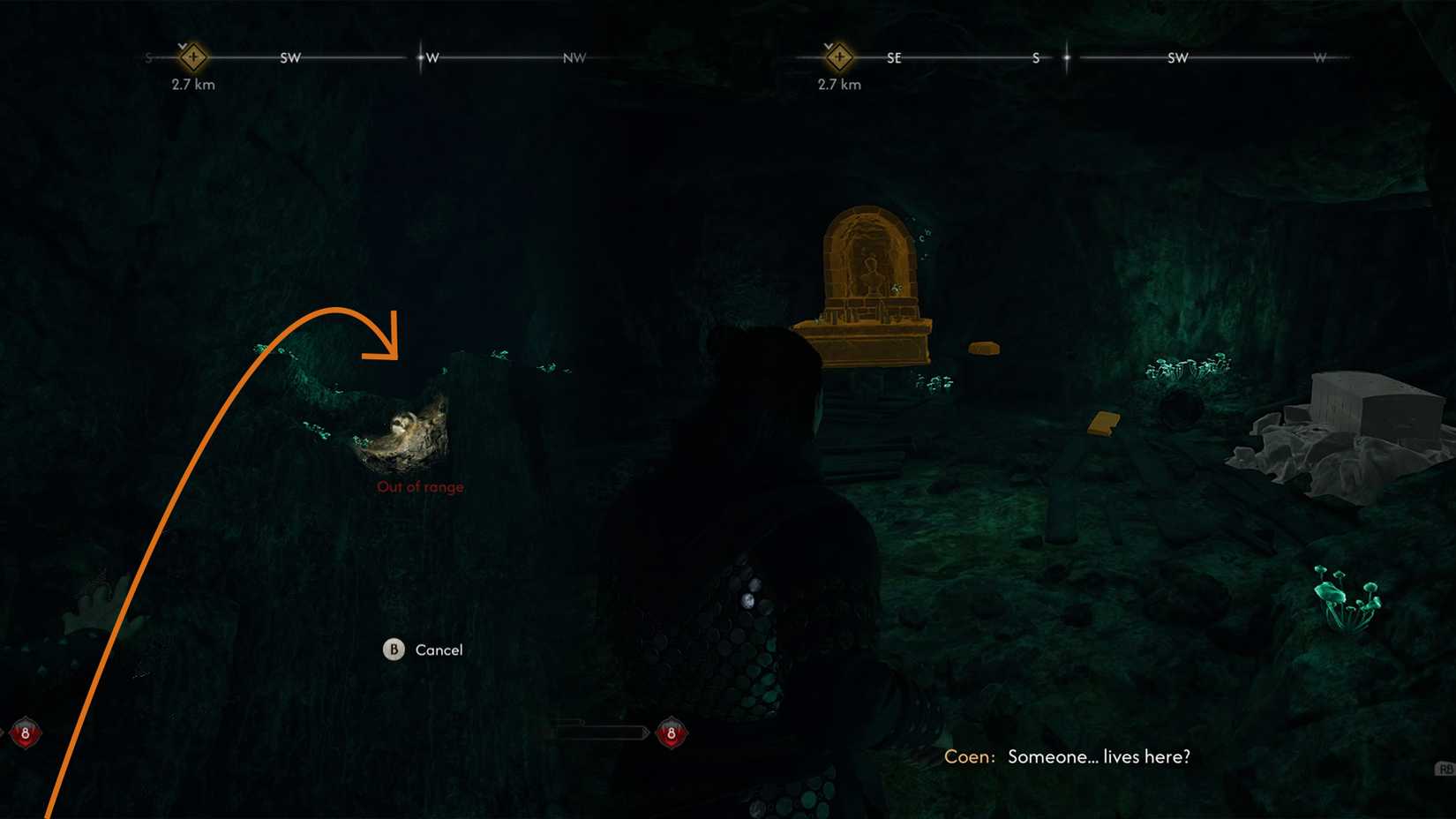 Brencis secret lair location in The Blood of Dawnwwalker