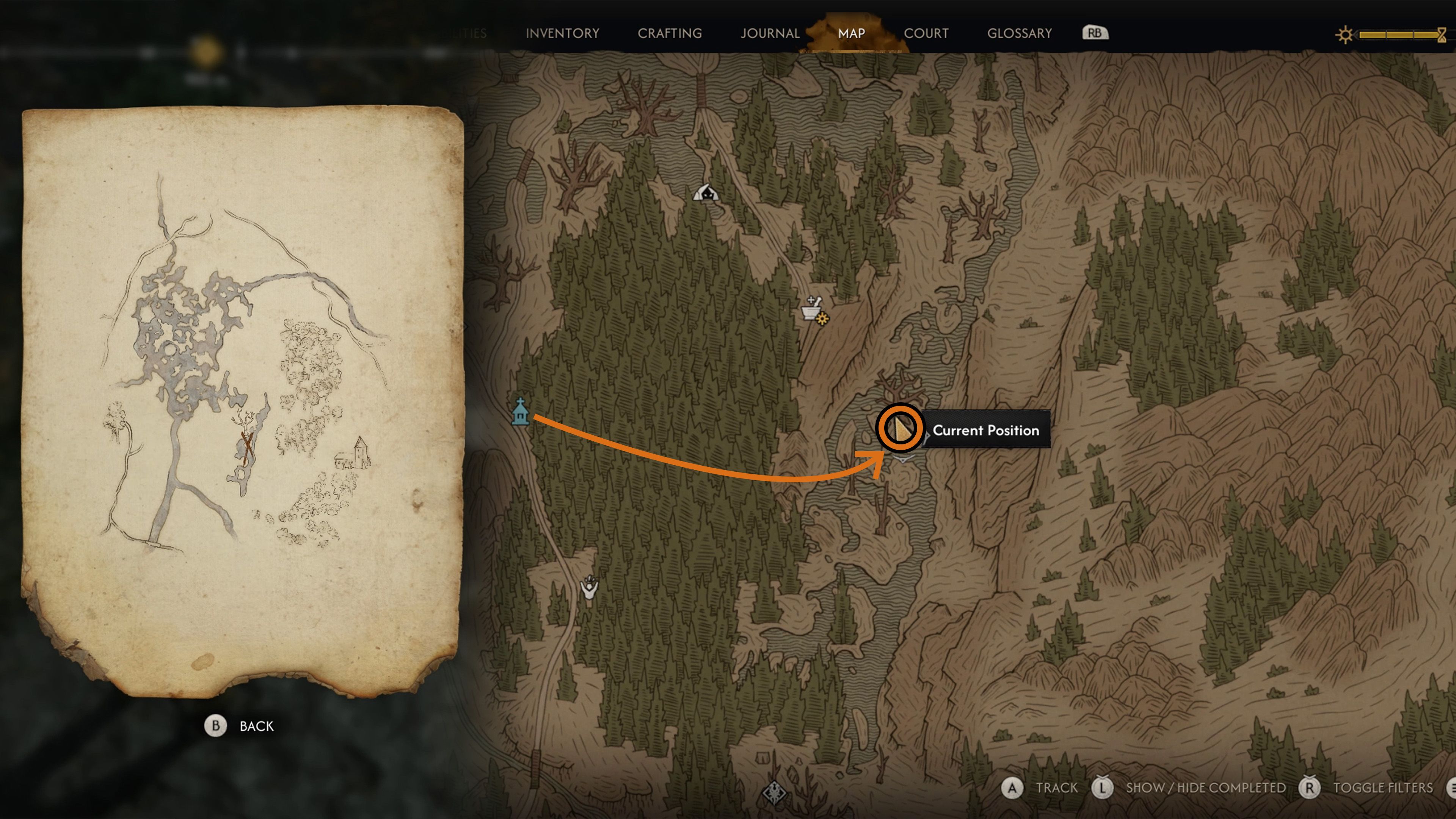 Briar Sloughs Treasure Location in The Blood of Dawnwalker