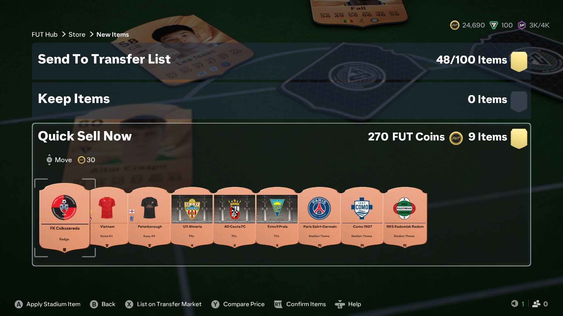 Bronze Pack Quick Sell - FC 27-1